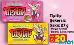 TİPİTİP ŞEKERSİZ SAKIZ 27 G
